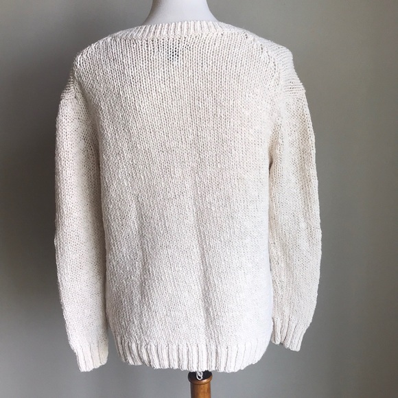 -Ann Taylor- Beautiful Cream Sweater! Size medium - Picture 5 of 7